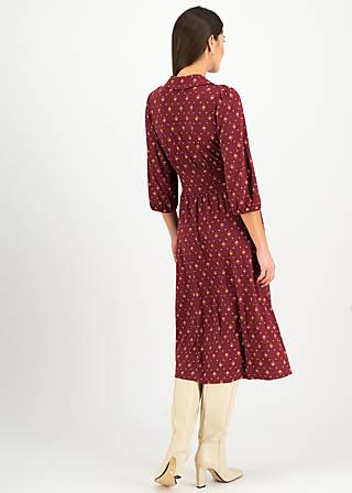 Midikleid H&eacute;doniste Libre, flower power millefleurs, Kleider, Rot