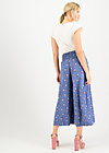 Culottes In Full Bloom, blooming bay, Trousers, Blue