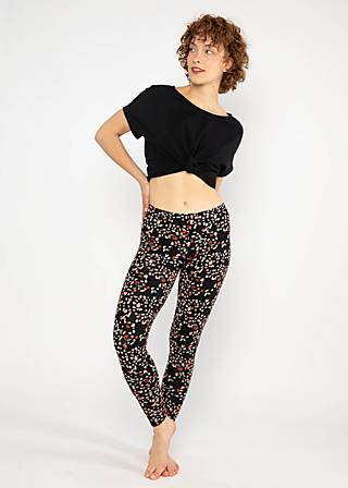 Cotton Leggings Lovely Legs, summer night cutie-pie, Leggings, Black