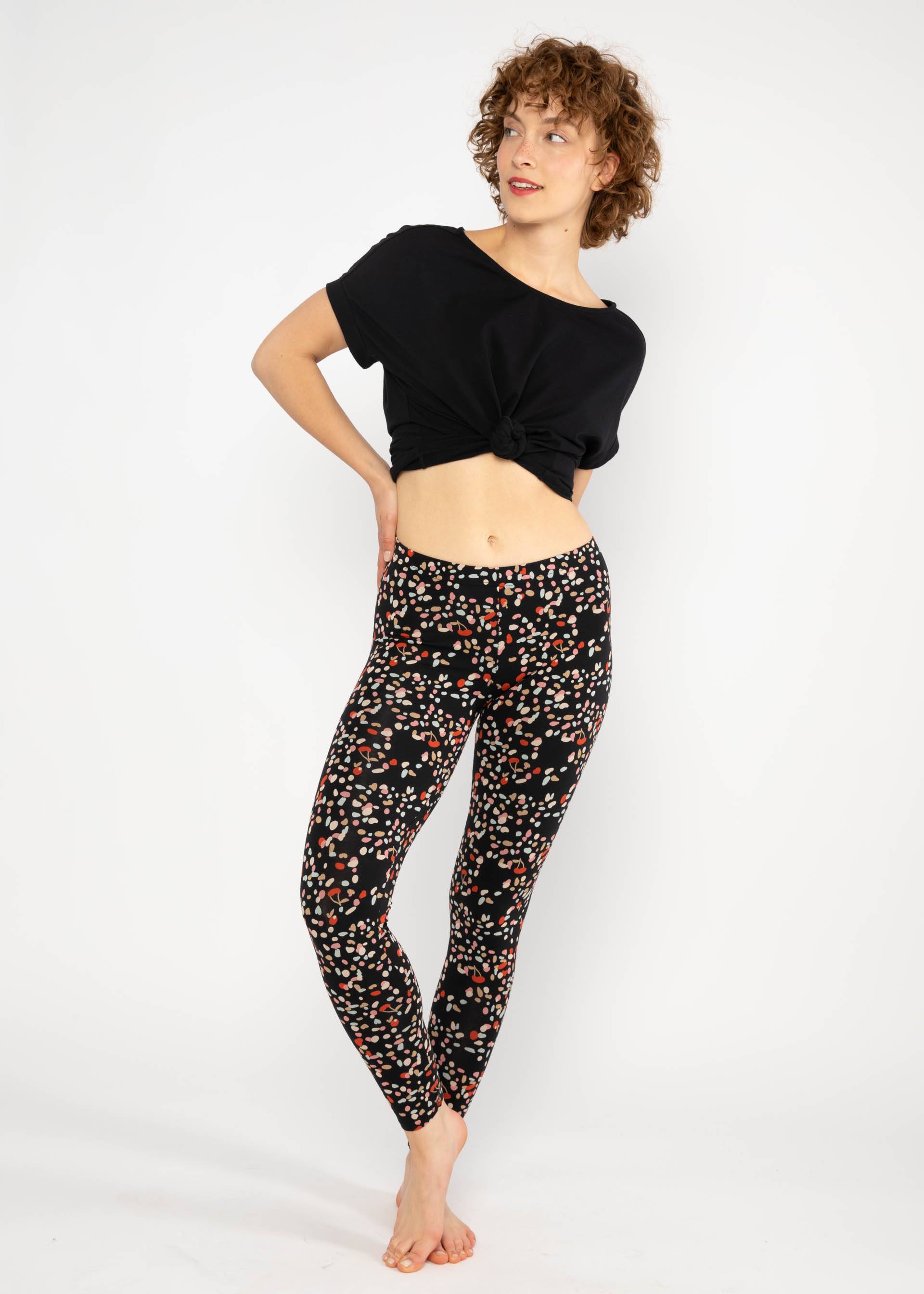 Baumwoll-Leggings Lovely Legs, summer night cutie-pie, Leggings, Schwarz