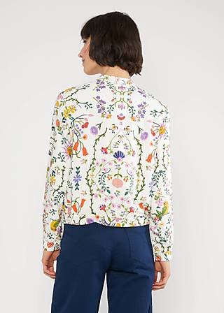 Blouson Springbreaker, flower sun and moon, Jacken & Mäntel, Weiß