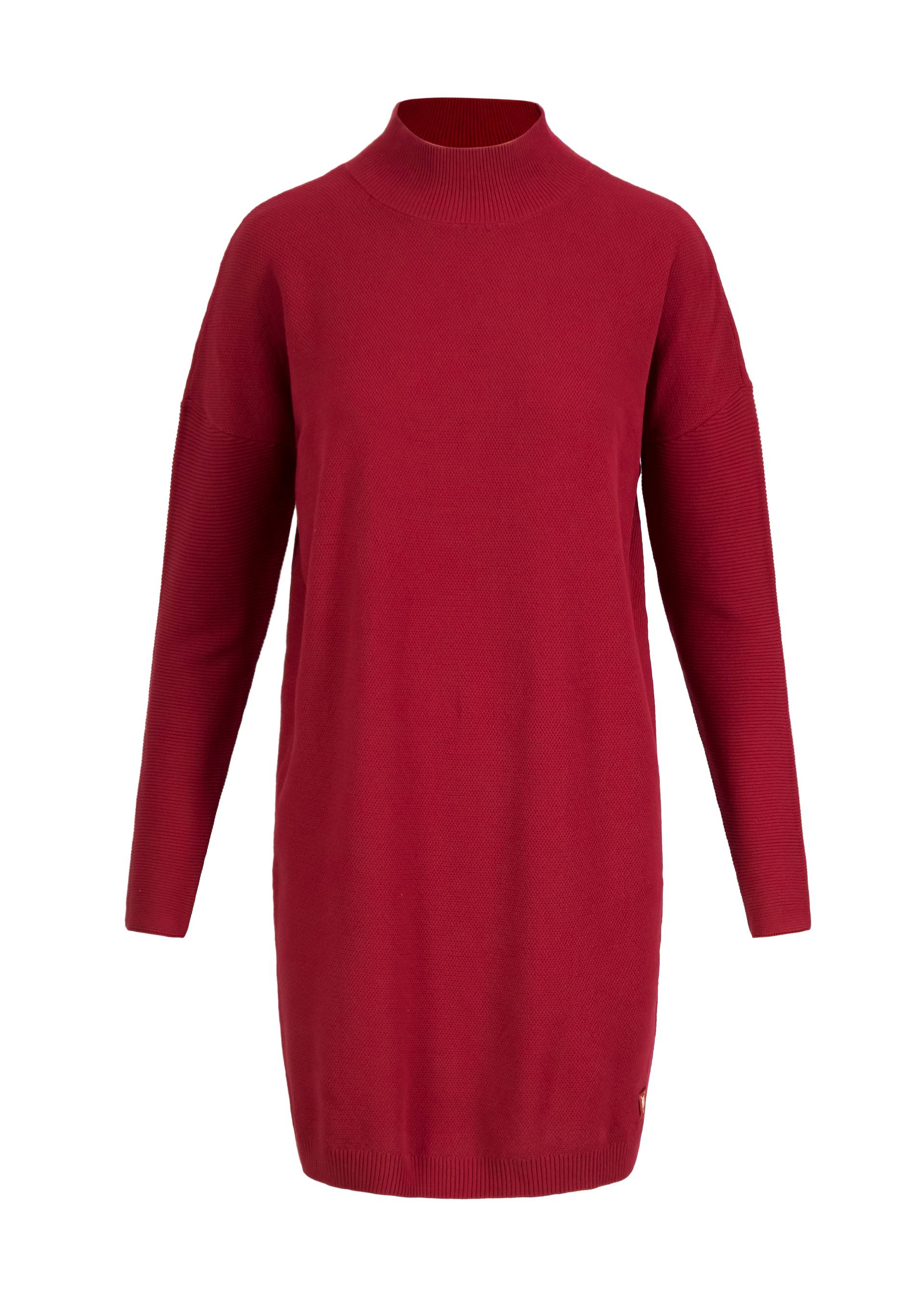 Strickkleid Straight and Easy Braided, lovely red lipstick, Kleider, Rot