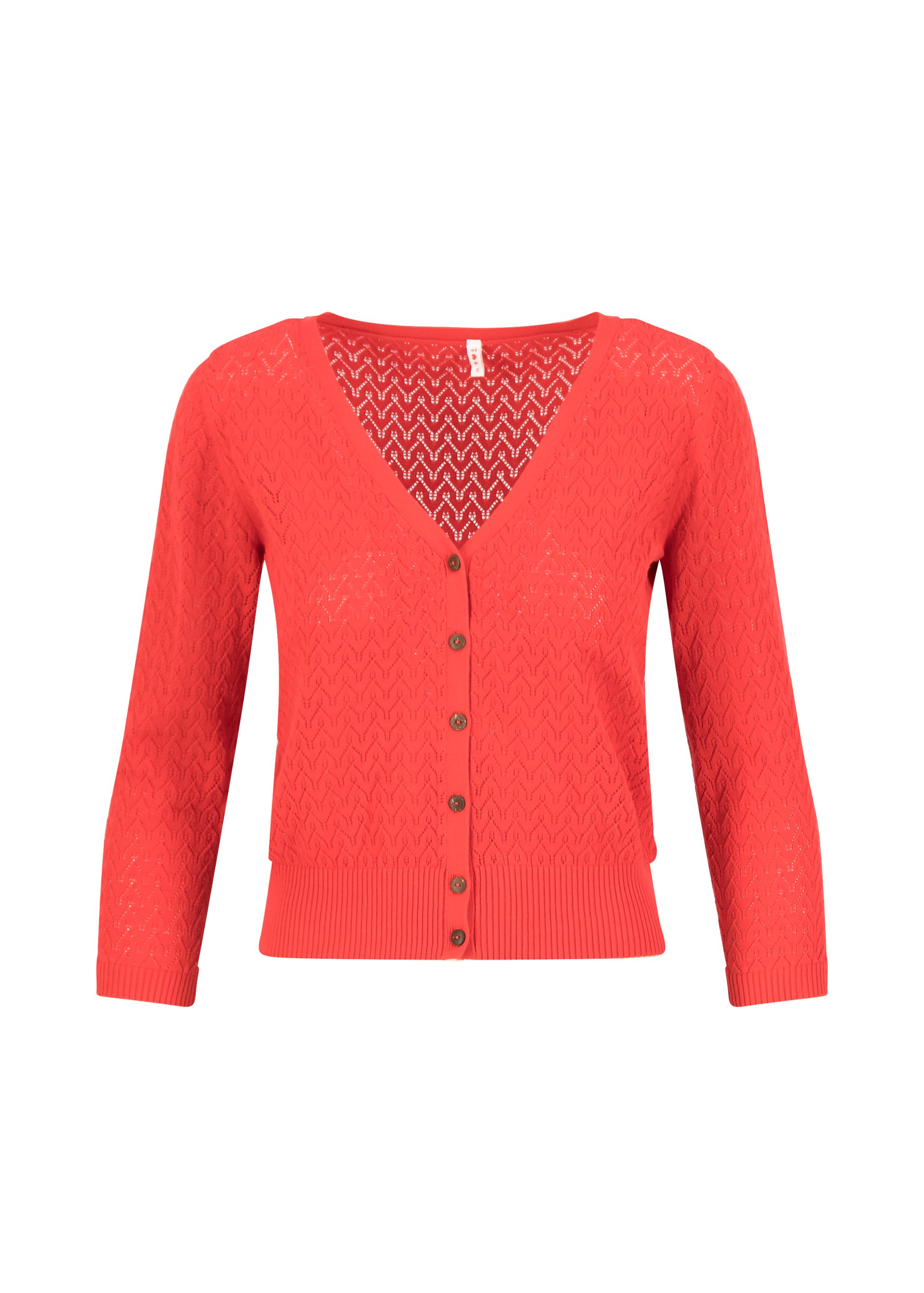 Cardigan Sweet Petite, sweet like cherry zig zag, Cardigans, Rot