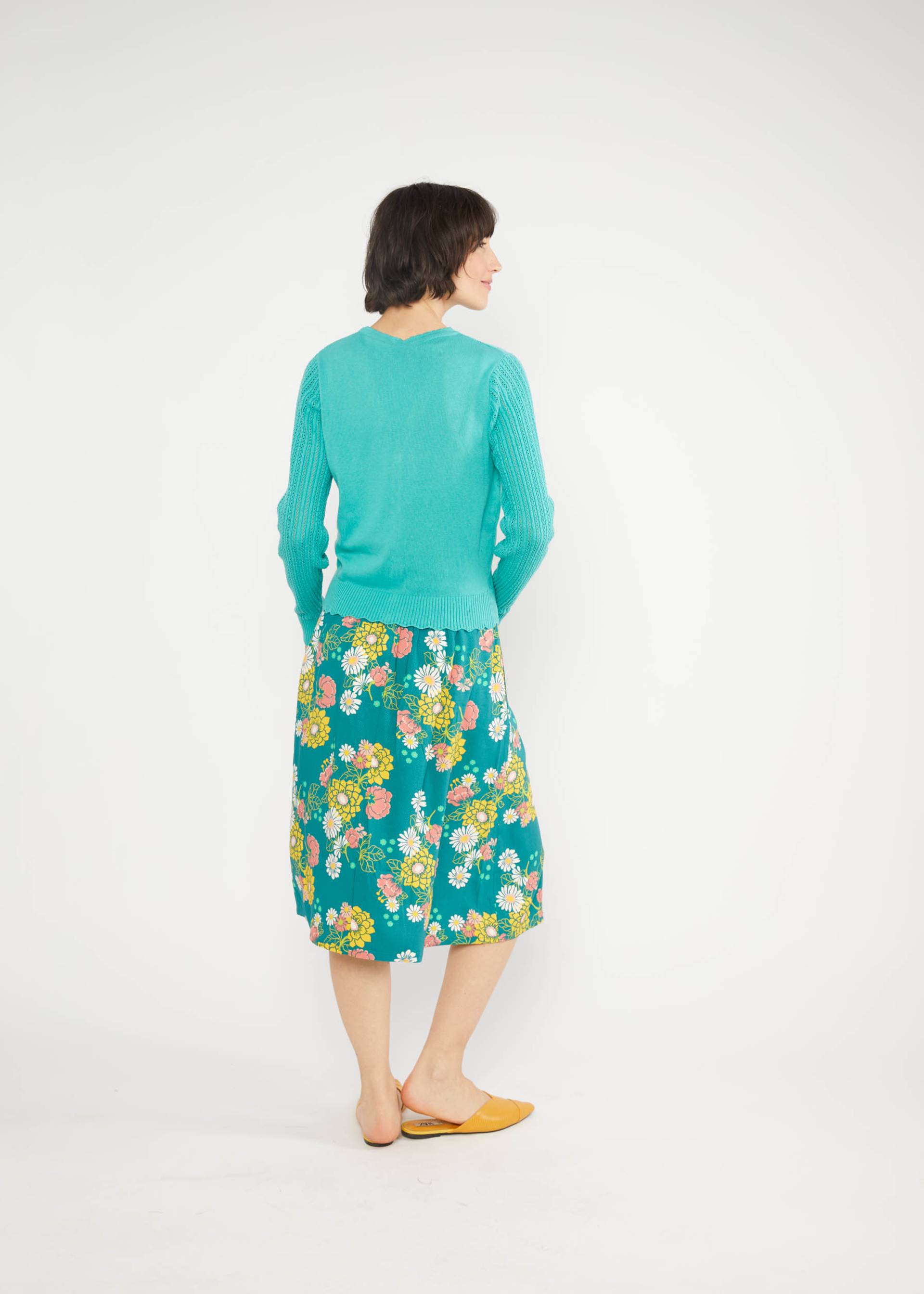 Sommer Cardigan Sweet Soiree, shallow waters blue knit, Cardigans, Blau