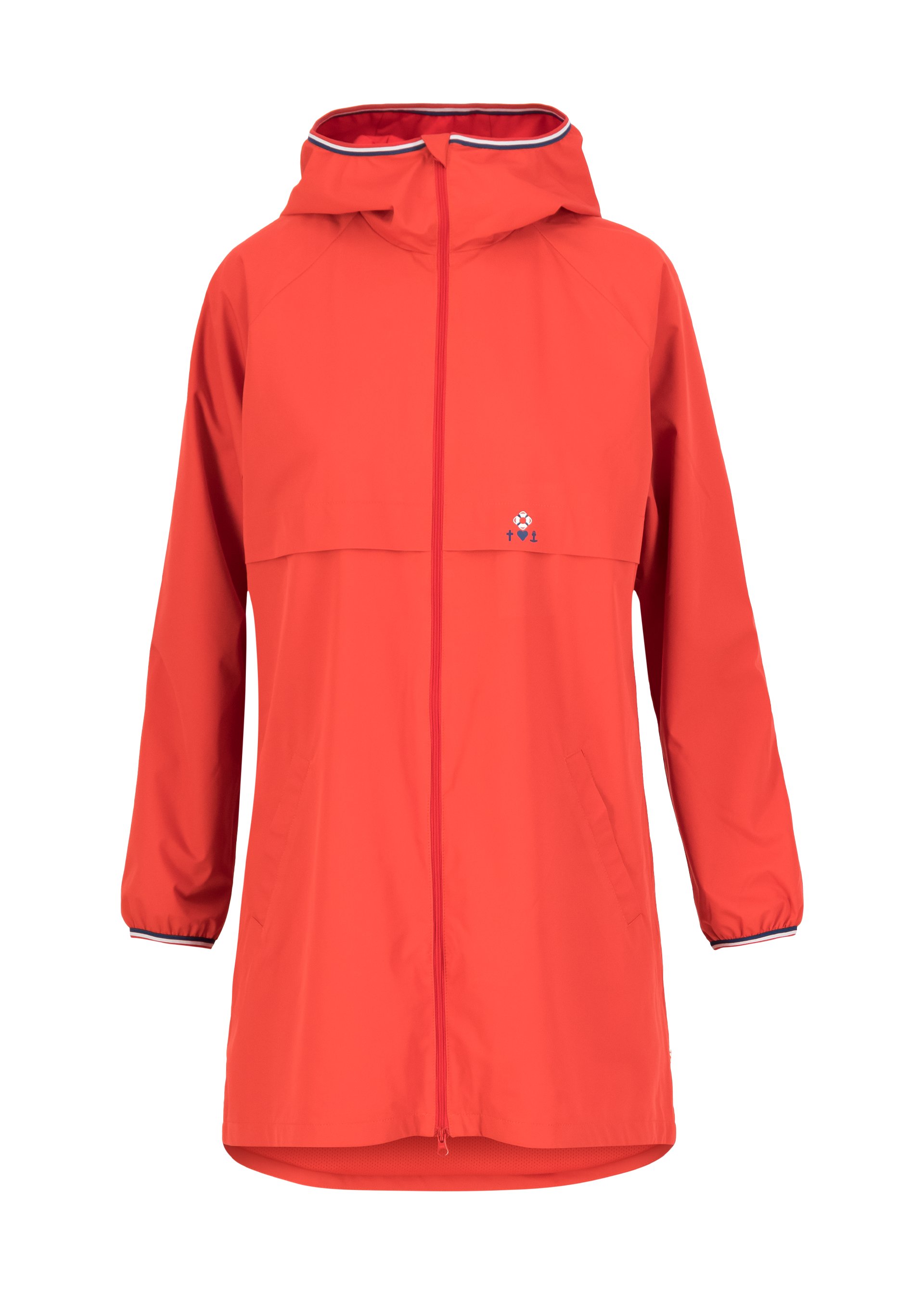 Windbreaker Jacket Windbraut Long, red buoy, Jackets & Coats, Red