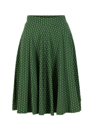 Tellerrock wooden heart circular, green dance, Röcke, Grün