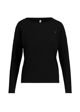 Longsleeve Carry me Home, pitch black, Tops, Black