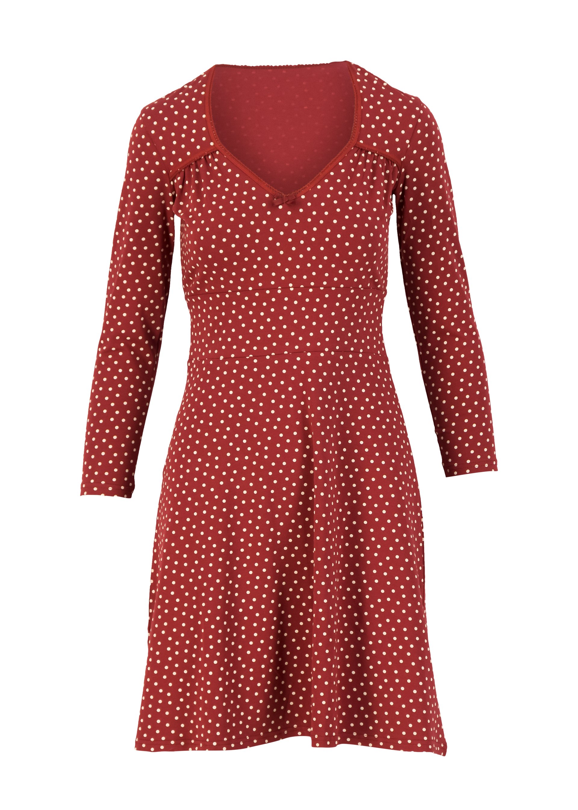 Herbstkleid diamond heart, dollies dots, Kleider, Rot