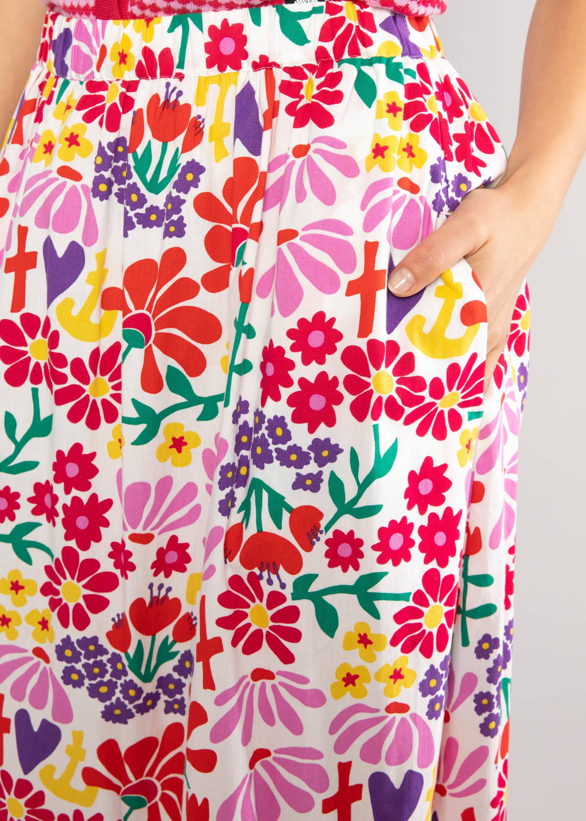 Midirock Eye of the Tiger, flower market, Röcke, Weiß