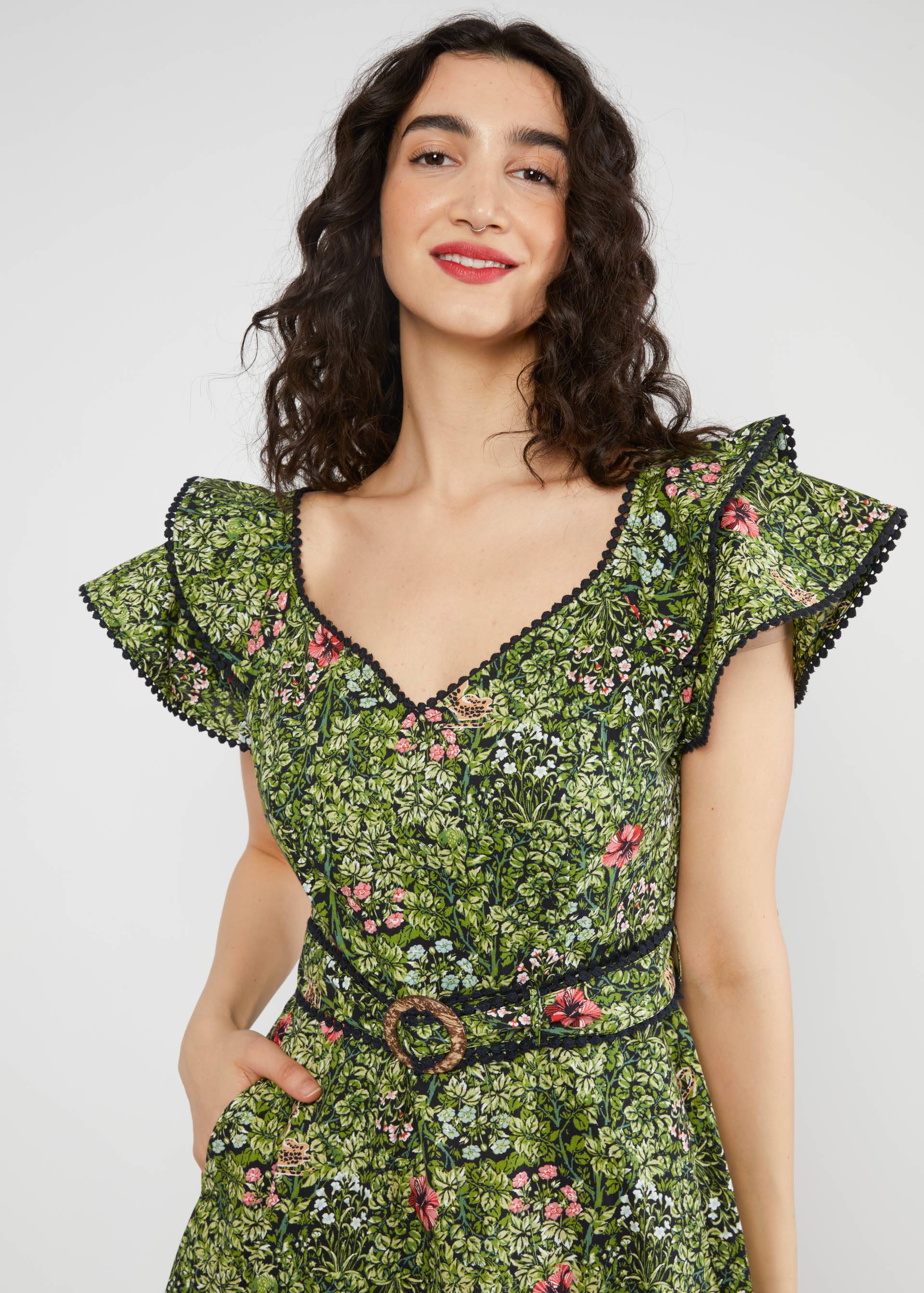 Festliches Kleid Falbala Festival, wild and shy, Kleider, Grün