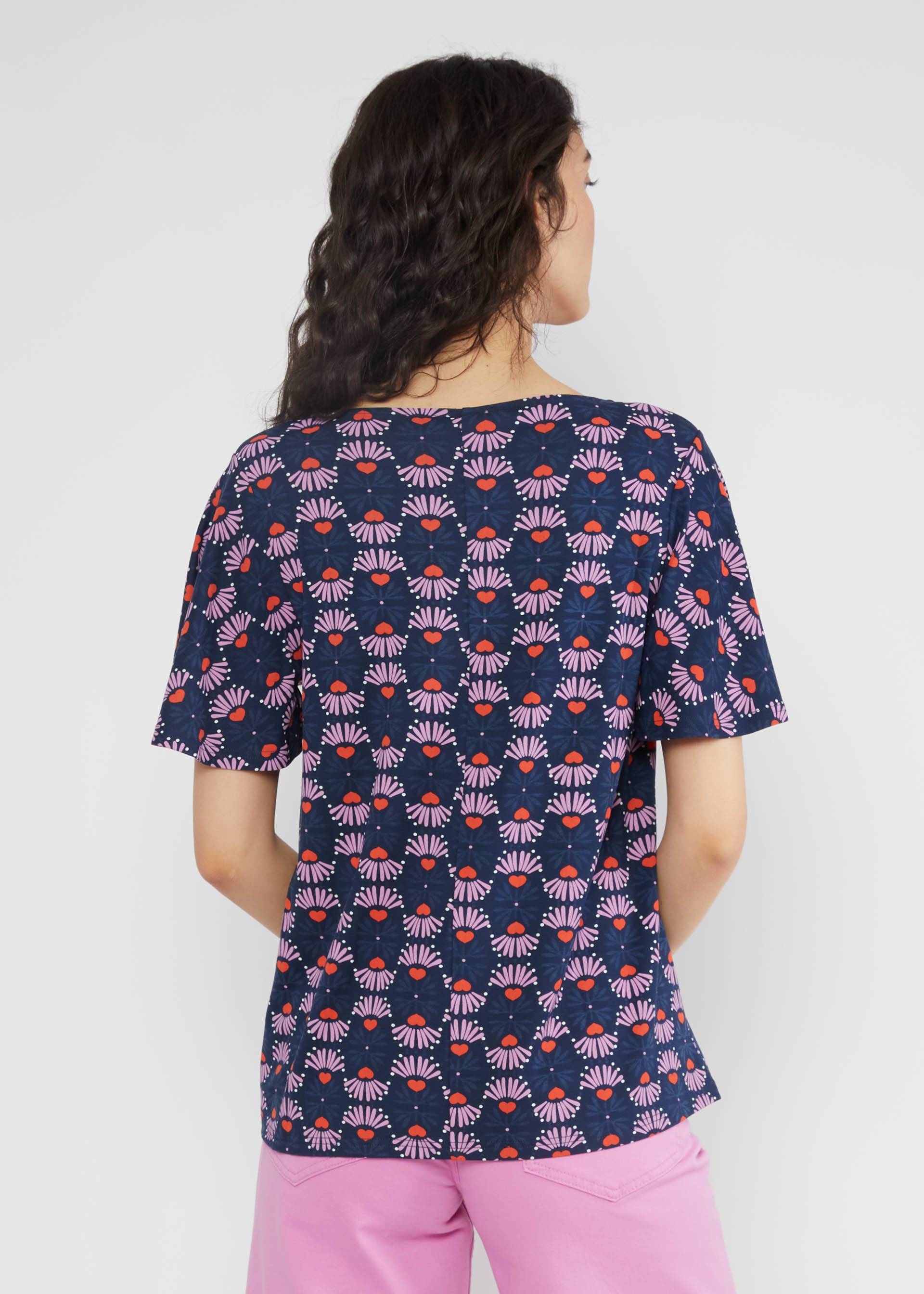 Top Graceful Belle Air, romantic equinox flower, Tops, Blue