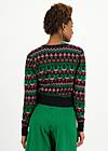 Cardigan Happy Heritage, bright winter fragments, Knitted Jumpers & Cardigans, Green
