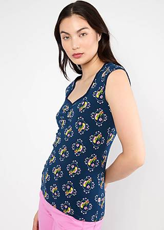 Sommer Top Let Romance Rule, birdie pieps, Shirts, Blau