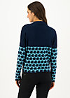 Knitted Jumper long turtle, knit blue apple, Knitted Jumpers & Cardigans, Blue