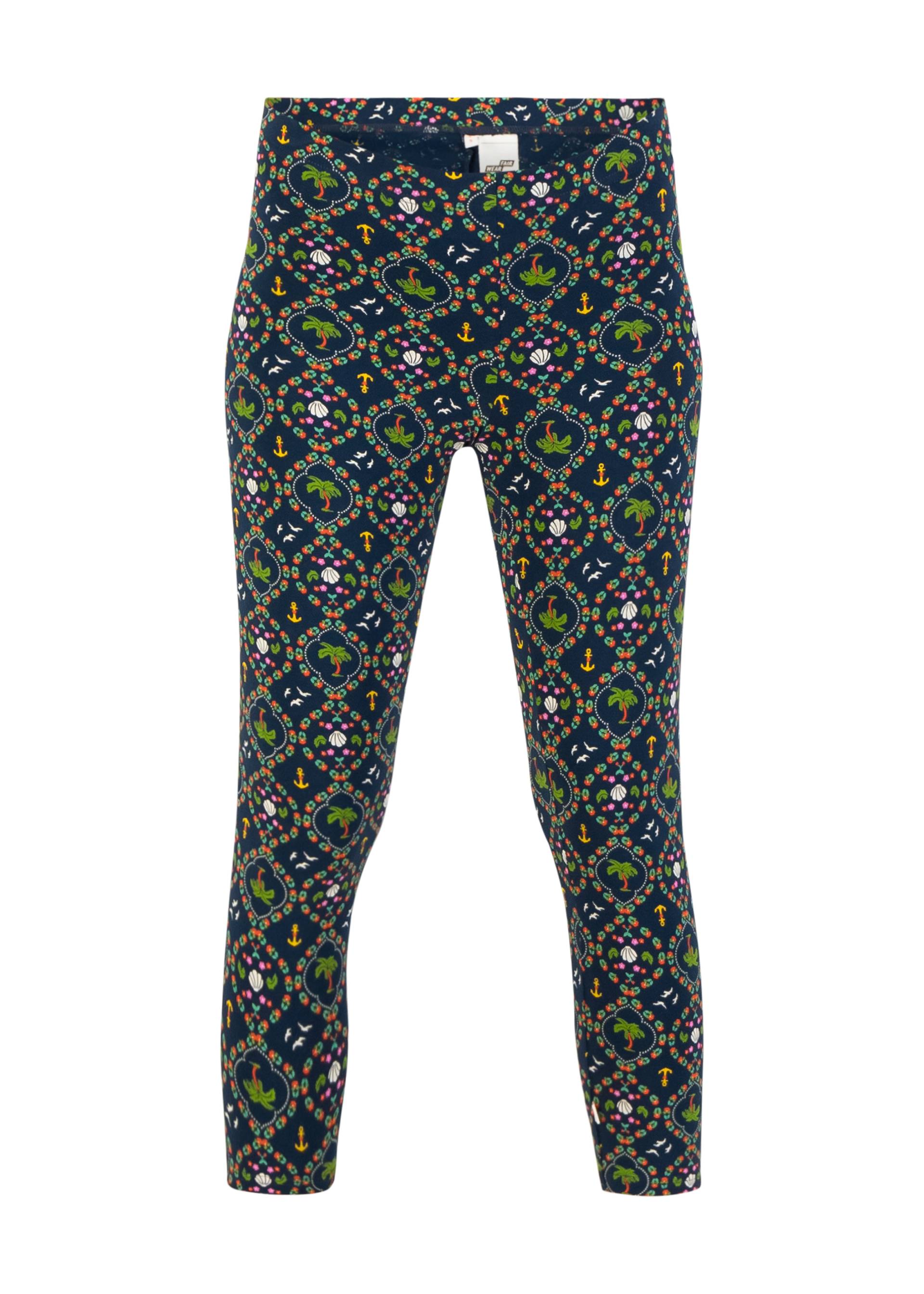 Capri Leggings Cropped Laune Legs, palms sun and more, Leggings, Blue