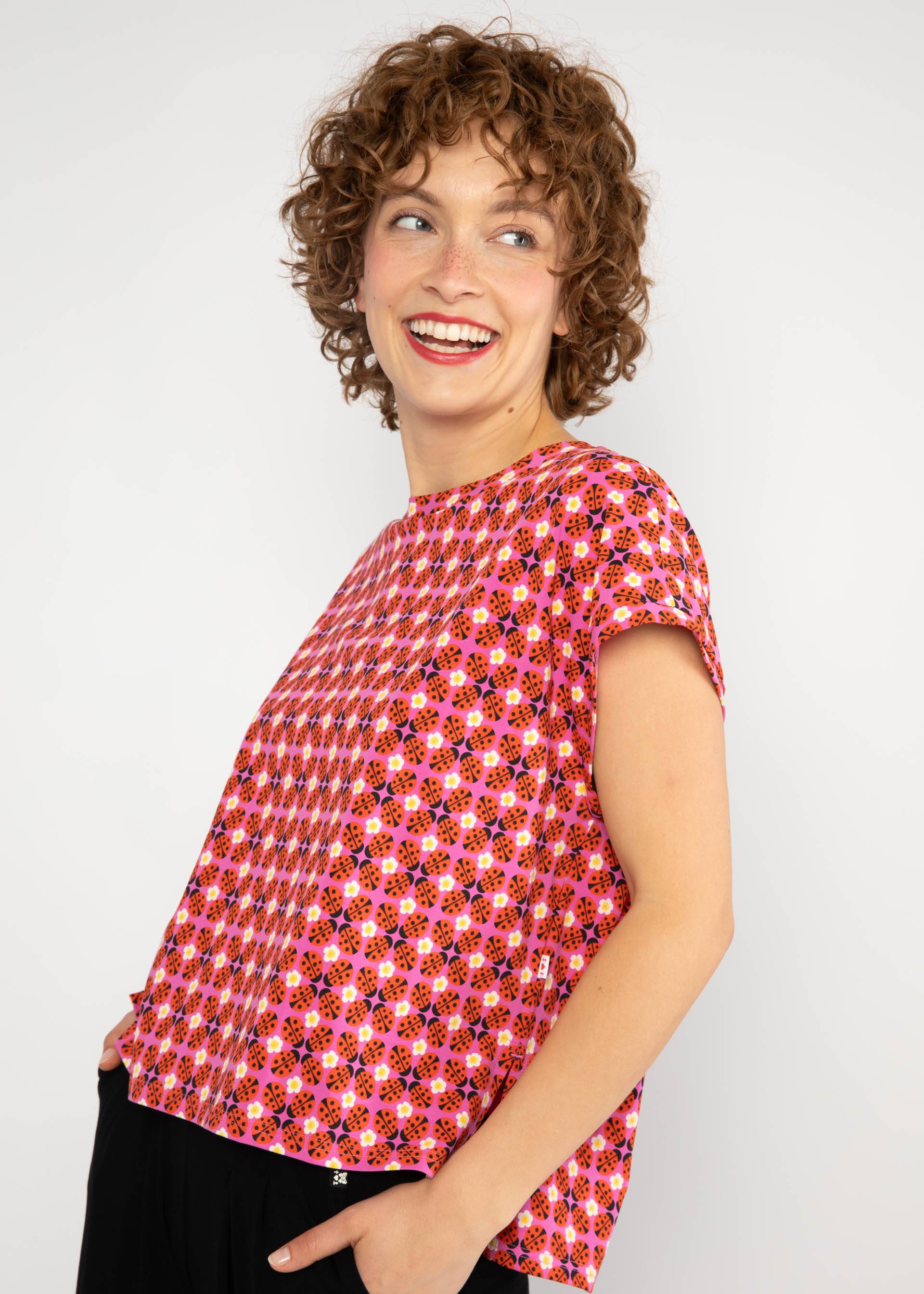 Jerseyshirt Everybody Surf Now, tiny ladybug Marlis, Shirts, Rosa