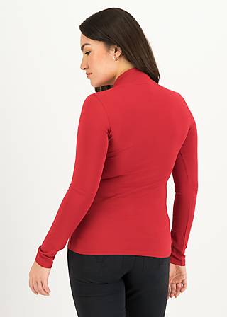 Longsleeve Glowing Heart Warming, iconic red, Tops, Red