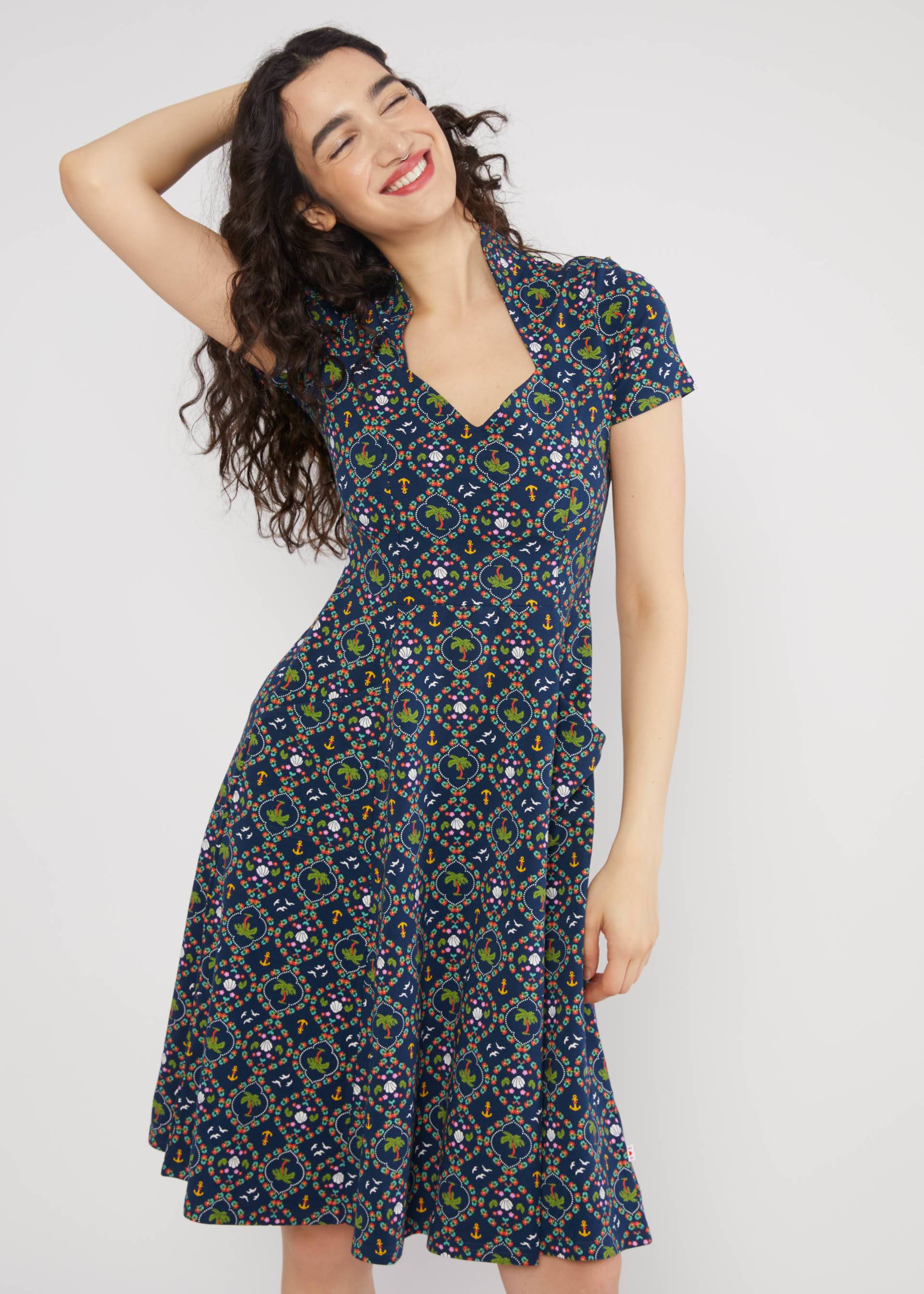 Sommerkleid Gracious Allure, palms sun and more, Kleider, Blau