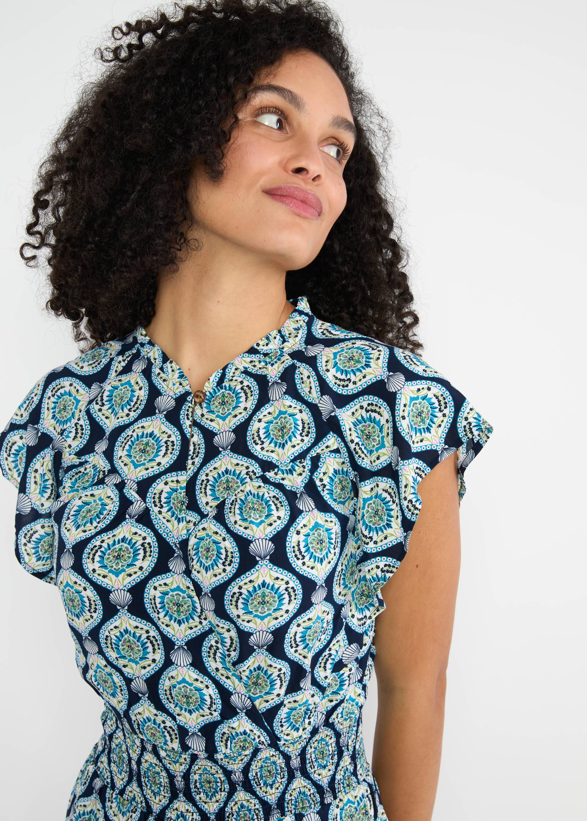 Jumpsuit Love's Lightest Wings, romantic shell mosaic, Jumpsuits, Blau