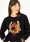 Knitted Jumper cosy storyteller, horsey horse, Knitted Jumpers & Cardigans, Black