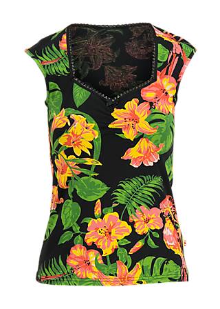 Sleeveless Top Let Romance Rule, tropical island, Tops, Black