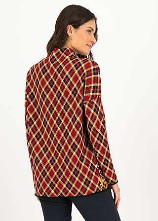 Oversized Jumper merry britmas, britmax checky, Knitted Jumpers, Red