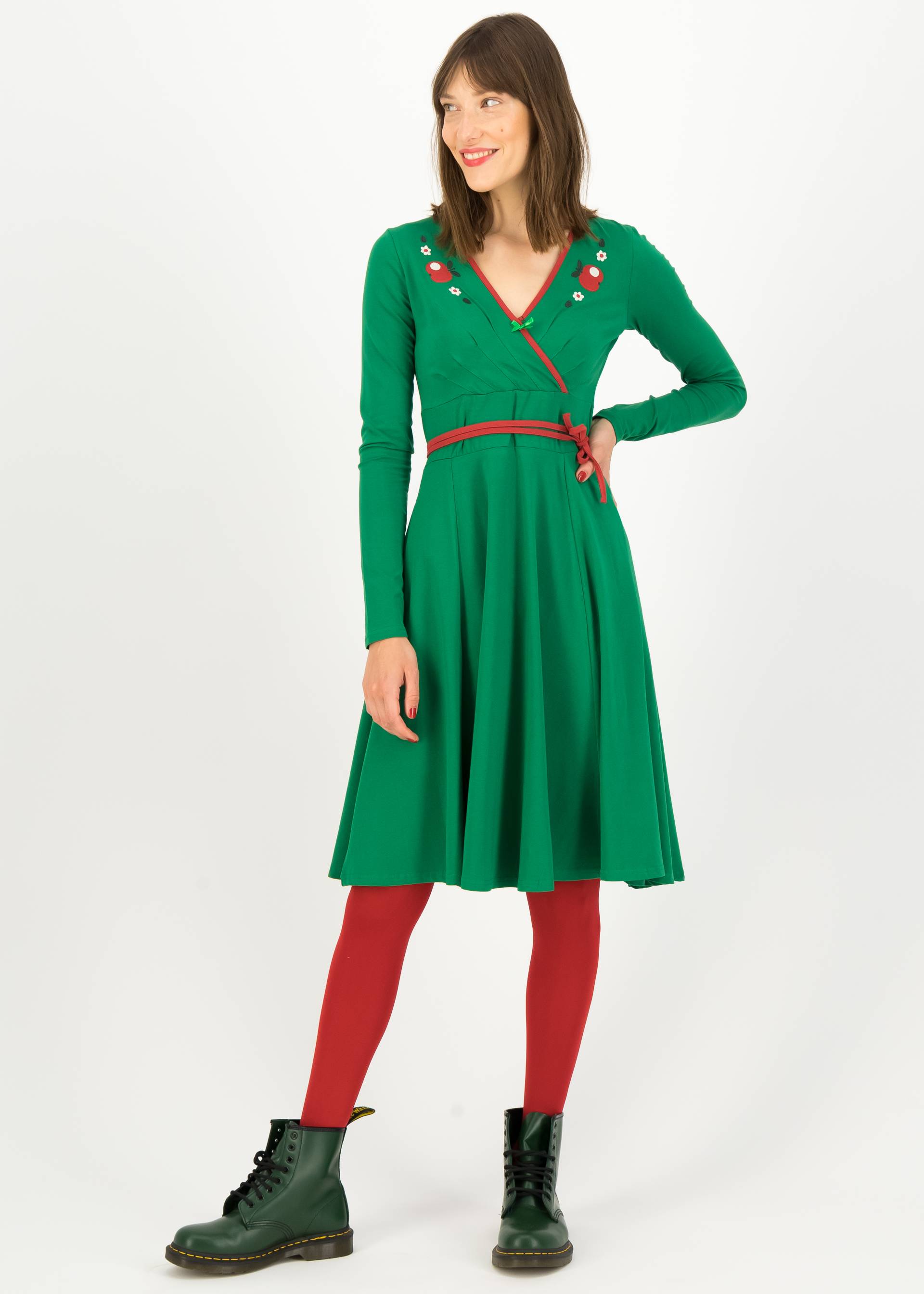 Herbstkleid shalala tralala, fauna green, Kleider, Gr&uuml;n