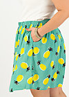 Mini Skirt flirty flatter, pineapple party, Skirts, Turquoise