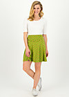 Circle Skirt vive l'amour, strawberry soucre, Skirts, Green