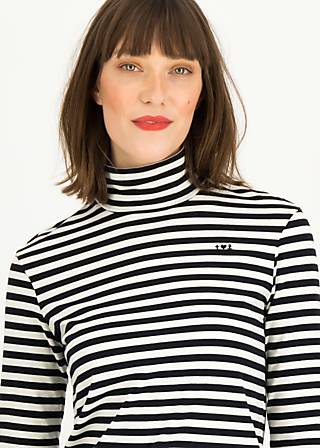 Longsleeve Lonely Lips Turtle, kitchen tile stripes, Tops, White