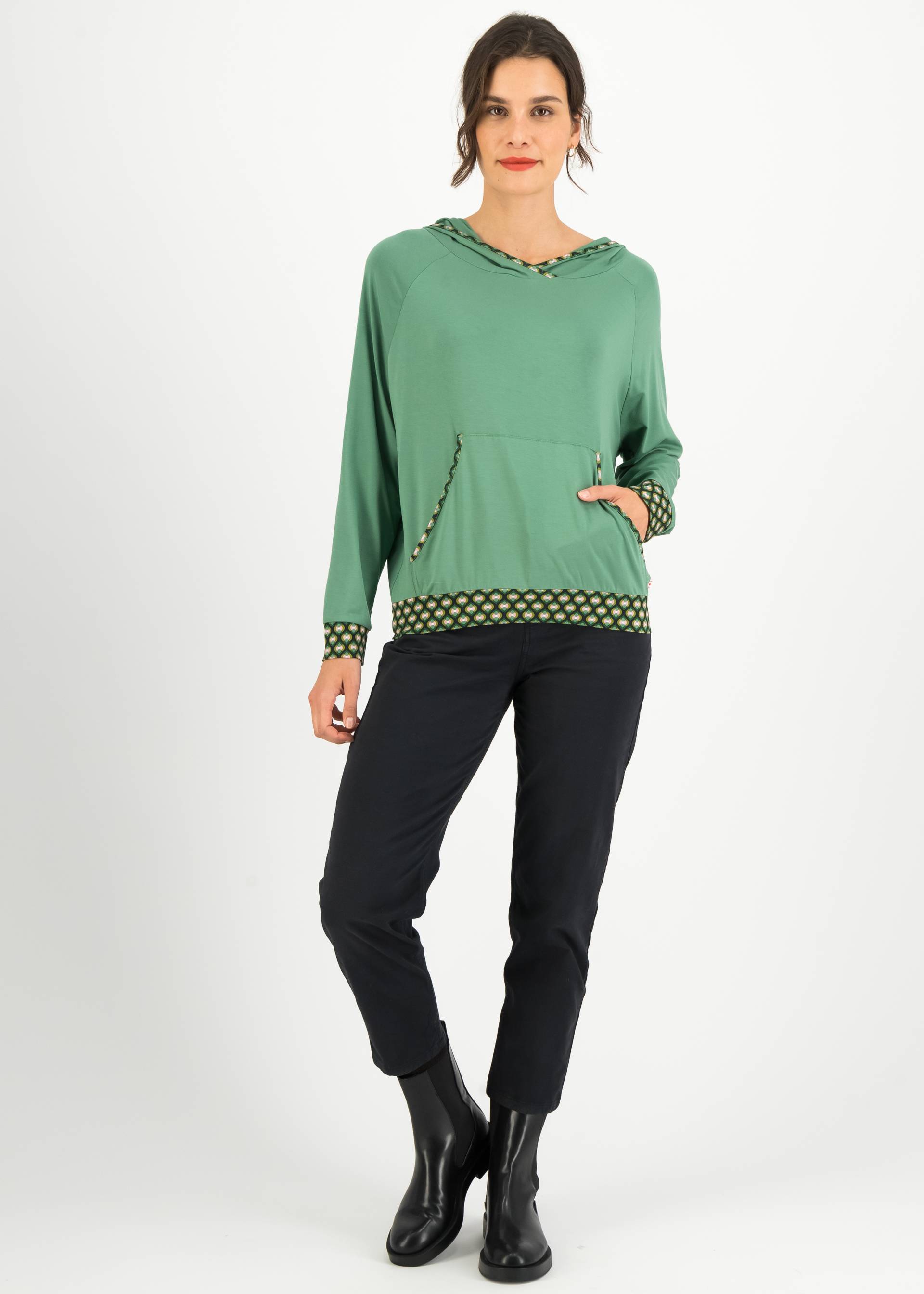 Hoodie Mors Mors , dark ivy, Sweatshirts & Hoodies, Green