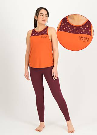 Top Yoga Message, orange leaves, Shirts, Orange