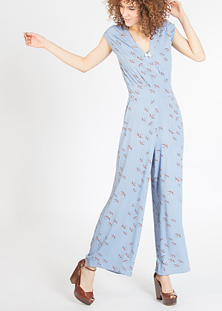 lure of tropics suit, swallow swing, Jumpsuits, Blue