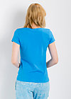 logo shortsleeve u-shirt, fountain blue, Shirts, Blue