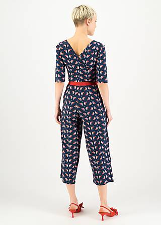 Jumpsuit Flaming Heart Marlene, chirping bird, Trousers, Blue