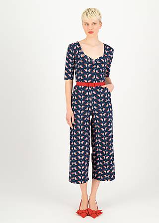 Jumpsuit Flaming Heart Marlene, chirping bird, Trousers, Blue