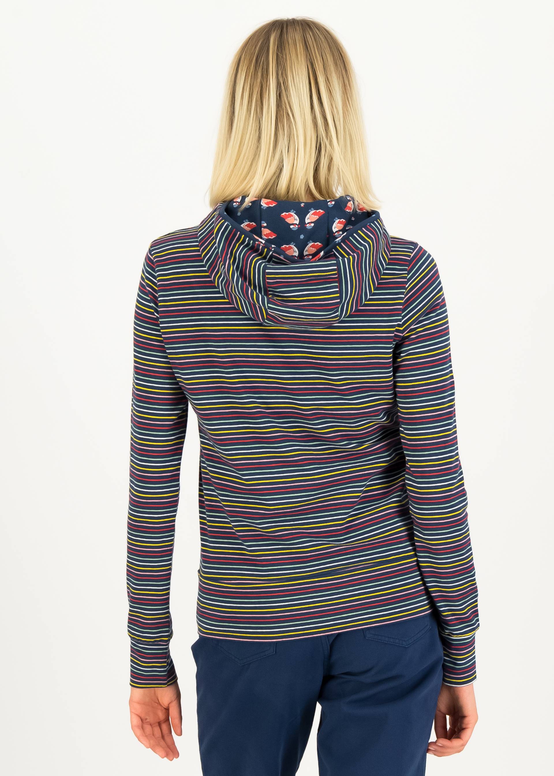 Hoodie Scuba Duba, colorful love stripe, Sweatshirts & Hoodies, Blau