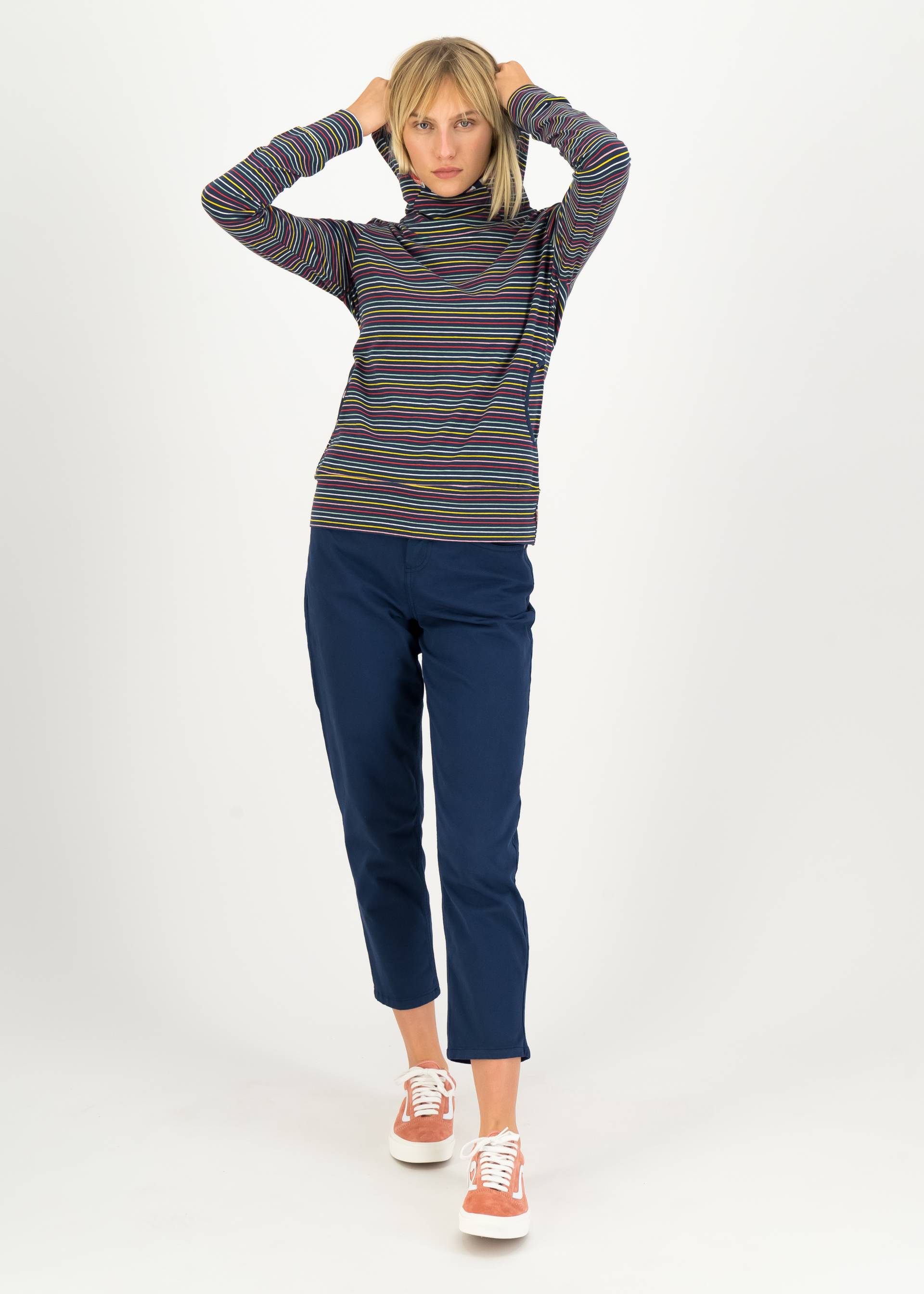 Hoodie Scuba Duba, colorful love stripe, Sweatshirts & Hoodies, Blau