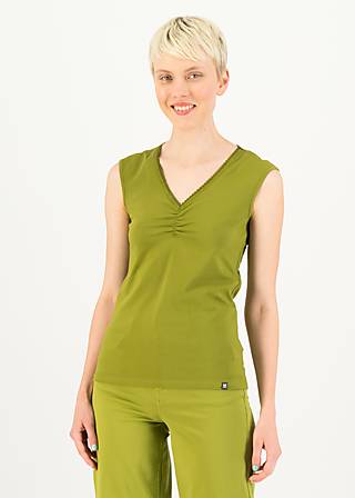 Sleeveless Top Let Love Rule, spring is in the air green, Shirts, Green