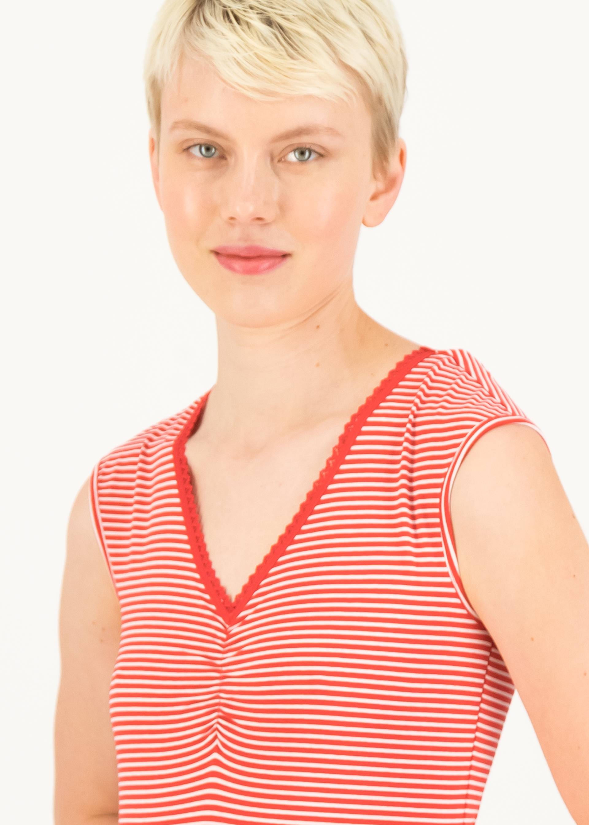 Sleeveless Top Let Love Rule, hot stripe, Tops, Red