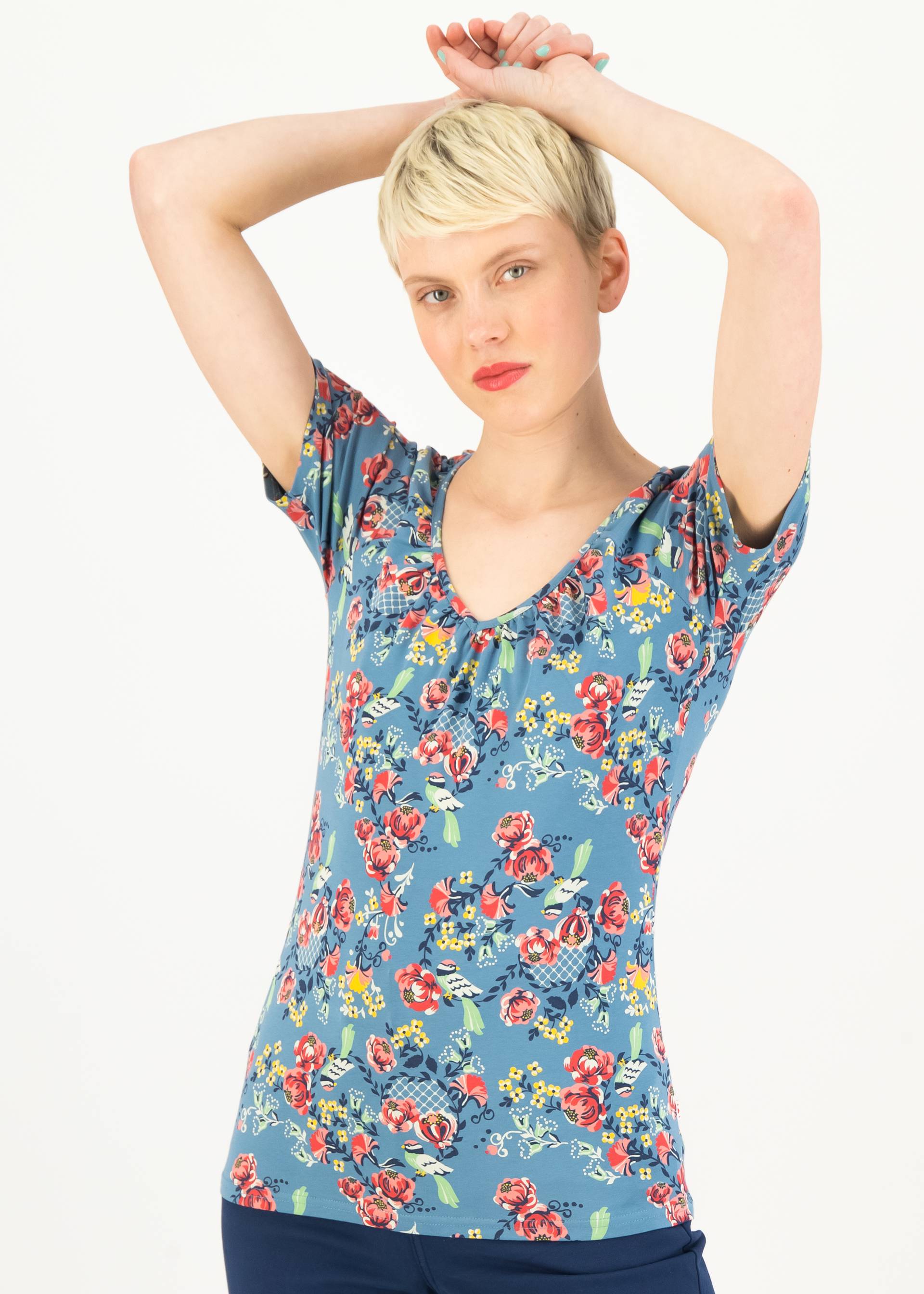 T-Shirt Sailordarling, birds for lovers, Tops, Blue