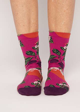 Cotton socks Sensational Steps, sweet smell of summer , Socks, Purple