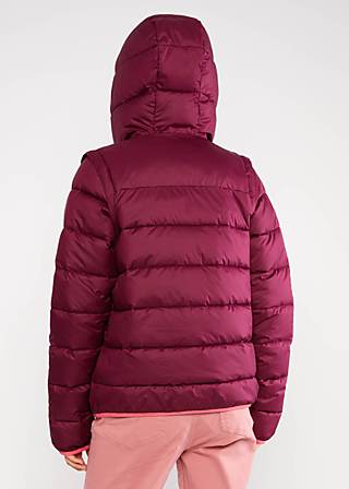 Steppjacke No Down Wizard, dance to the best bordeaux, Jacken & Mäntel, Rot