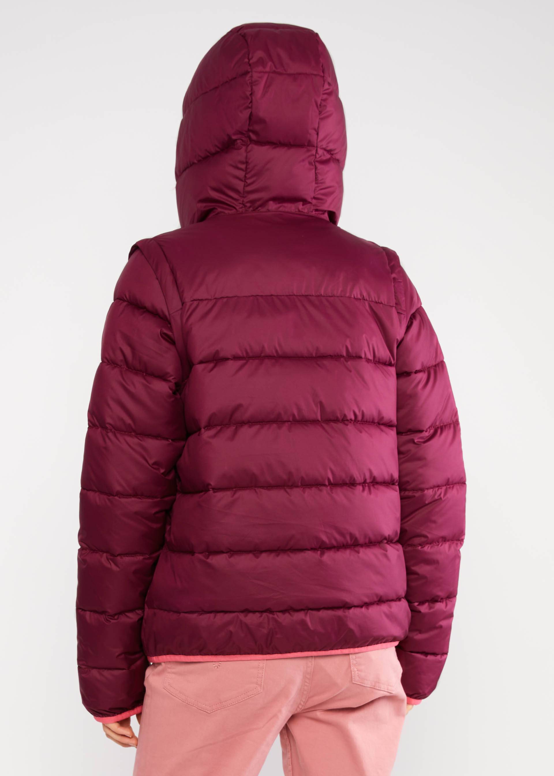 Steppjacke No Down Wizard, dance to the best bordeaux, Jacken & Mäntel, Rot