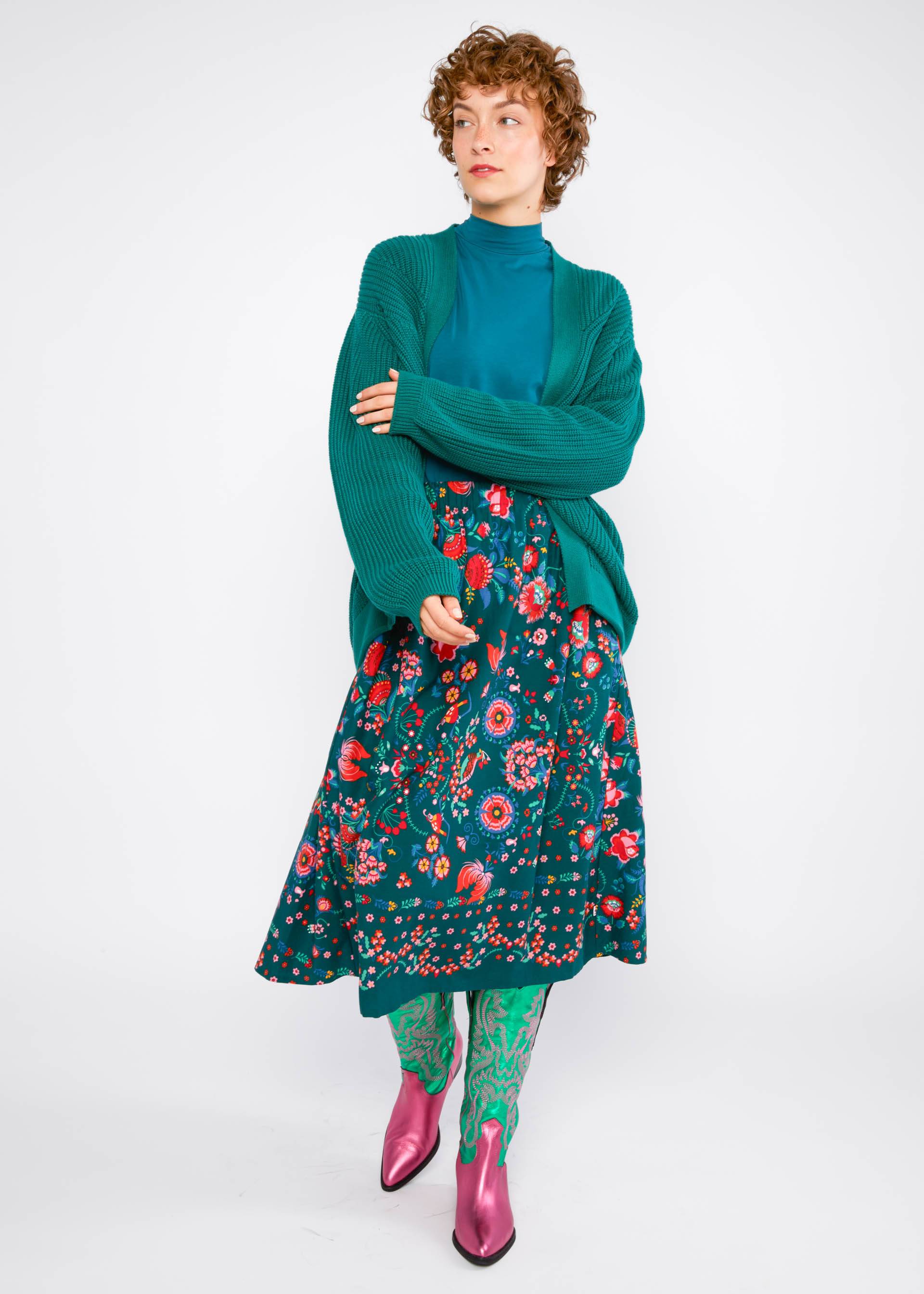 Cardigan Yes, we Cardy, hiking green, Cardigans, Gr&uuml;n