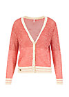 Cardigan avec plaisir, sporty red white, Strickpullover & Cardigans, Rot