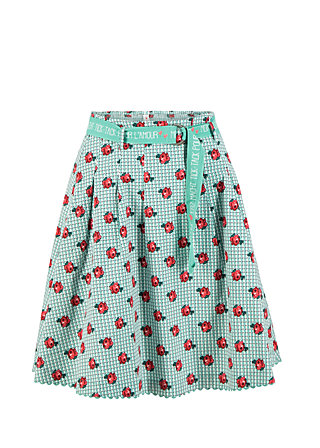 Tellerrock bonjour mon amour, la tendresse, Röcke, Grün