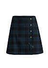 dudelpipe  pleats, royal check, Skirts, Blue