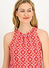 Sleeveless Top American Neck, kissed by lava, Shirts, Red