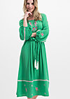 bohemian beauty, smaragd crepe, Dresses, Green